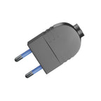 Steckerpendel Zickzack – Stecker 2-polig 10 A – IMQ – Schwarz
