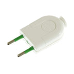 Stecker 2-polig 10A (klein) – IMQ – Made in Italy – Weiß