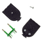 Stecker 2-polig 10A (klein) – IMQ – Made in Italy – Schwarz – Ansicht 2