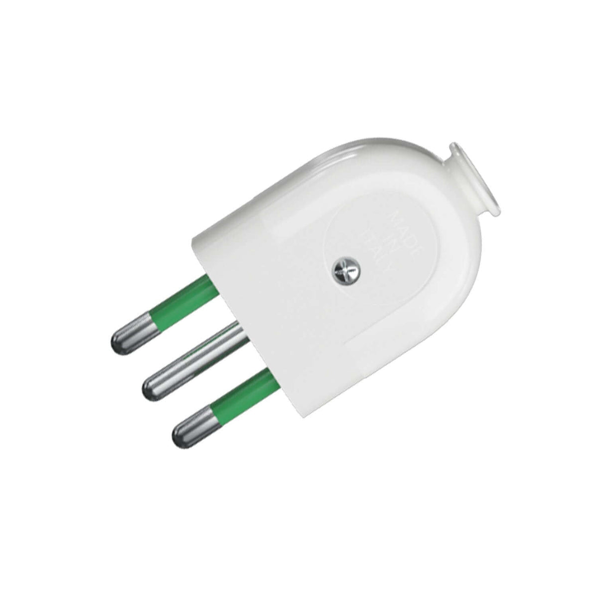 Stecker 2P + T 10 A – IMQ – Weiß