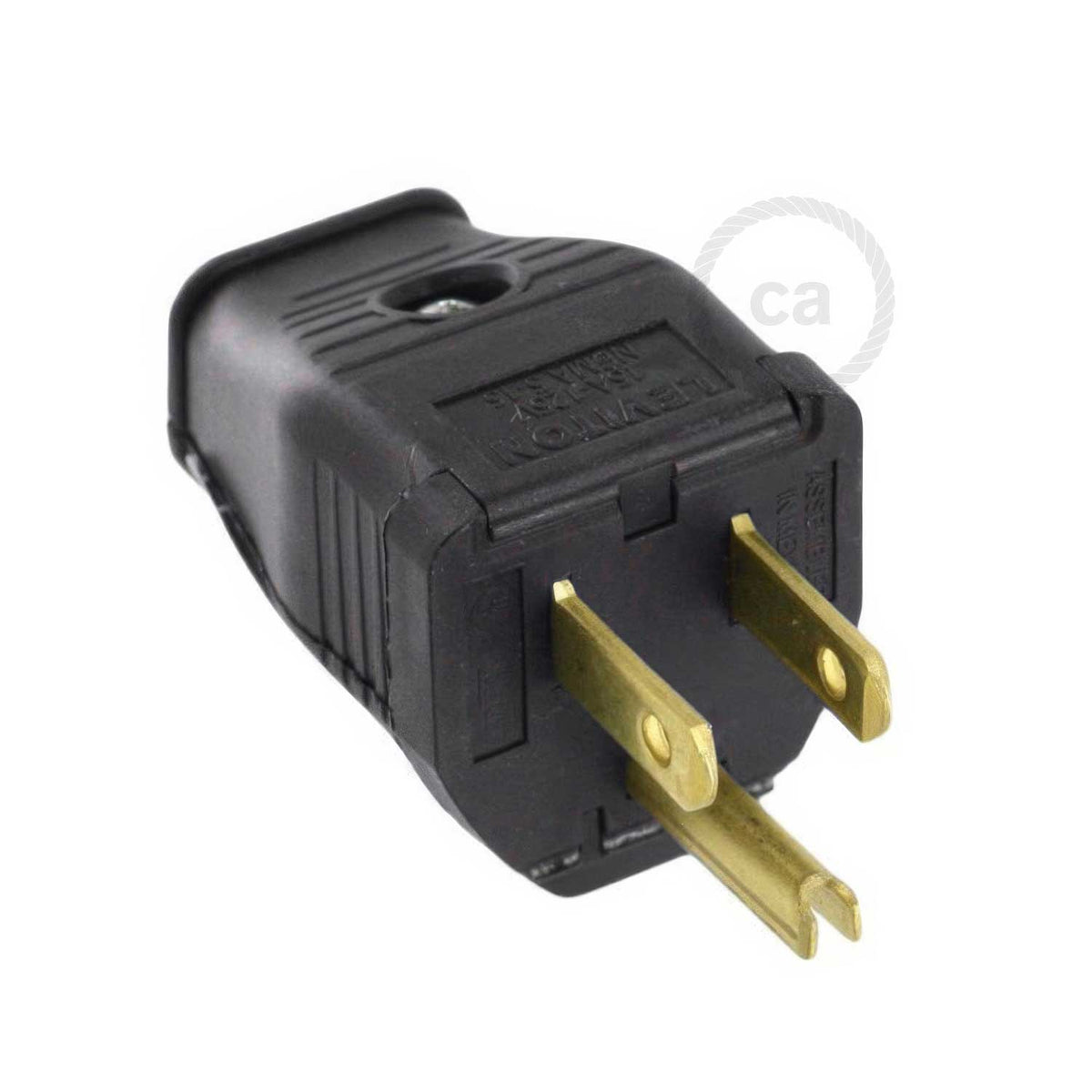 Amerikanischer Stecker mit drei Polen – UL-zertifiziert – Schwarz