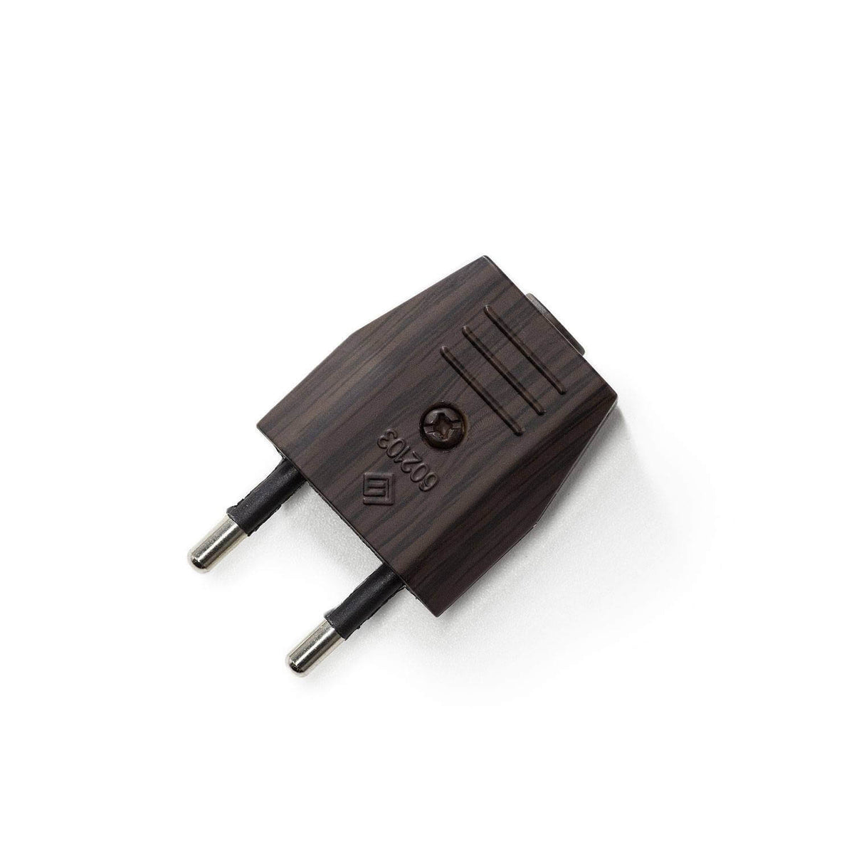 Kreativer EU-Stecker, 2-polig, 10A – Wengé-Optik