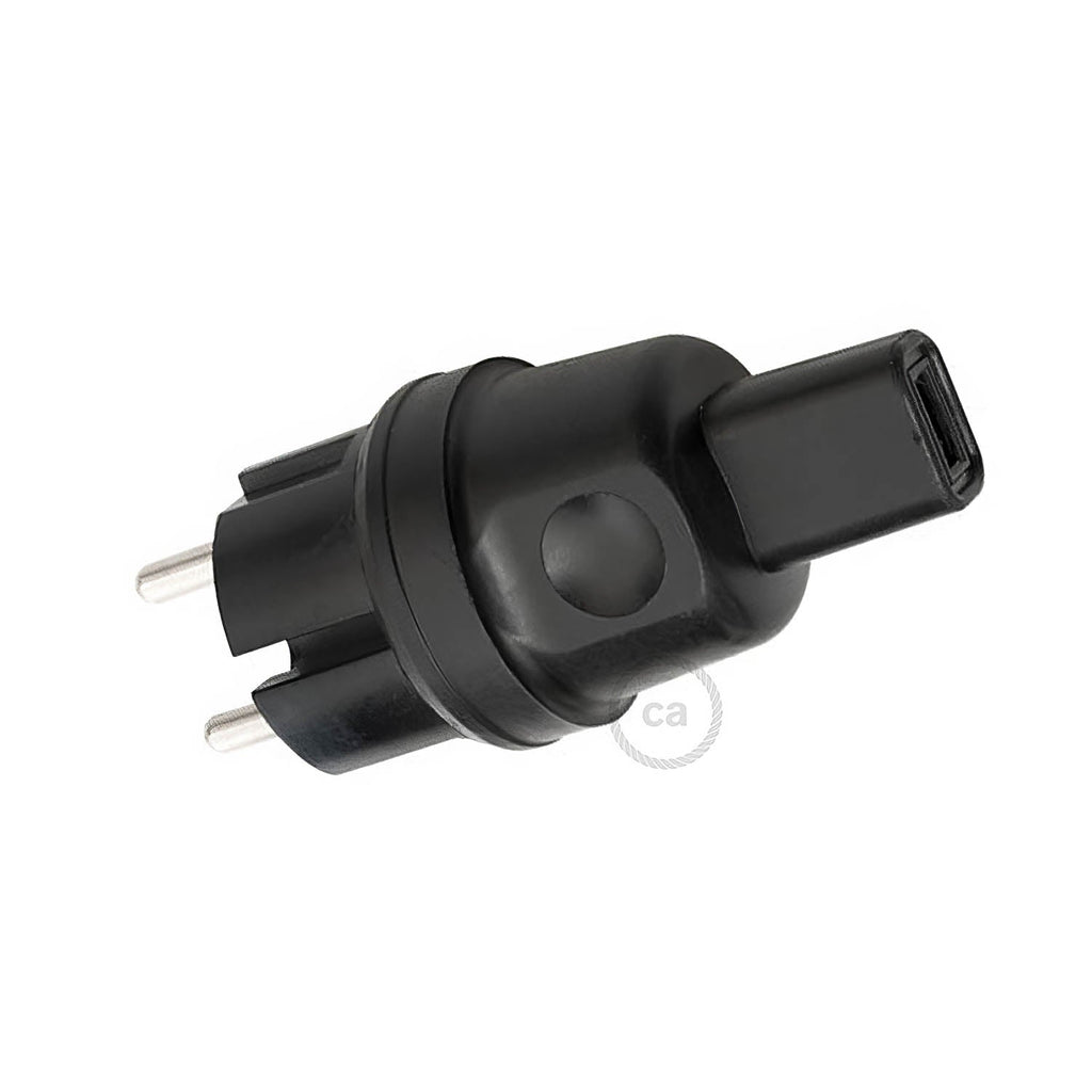 Französisch-Deutscher Stecker schwarz für Lumet Lichterketten-System – Ansicht 2
