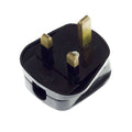 Englischer Stecker, 3-polig – Schwarz