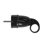Komfort-Schukostecker mit Ring 16A 250V – Schwarz – Ansicht 4