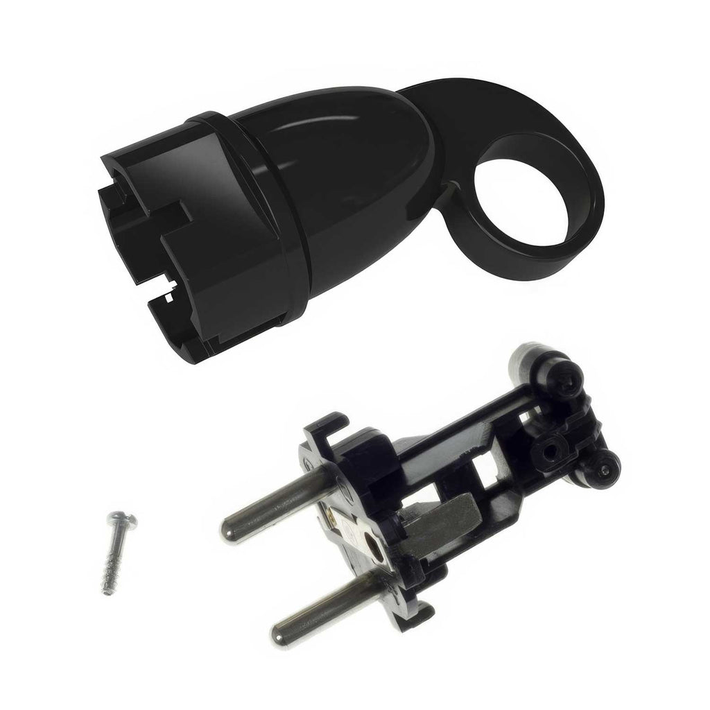 Komfort-Schukostecker mit Ring 16A 250V – Schwarz – Ansicht 5