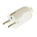 Schuko-Stecker - Made in Italy - Weiß