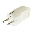 Schuko-Stecker - Made in Italy - Weiß