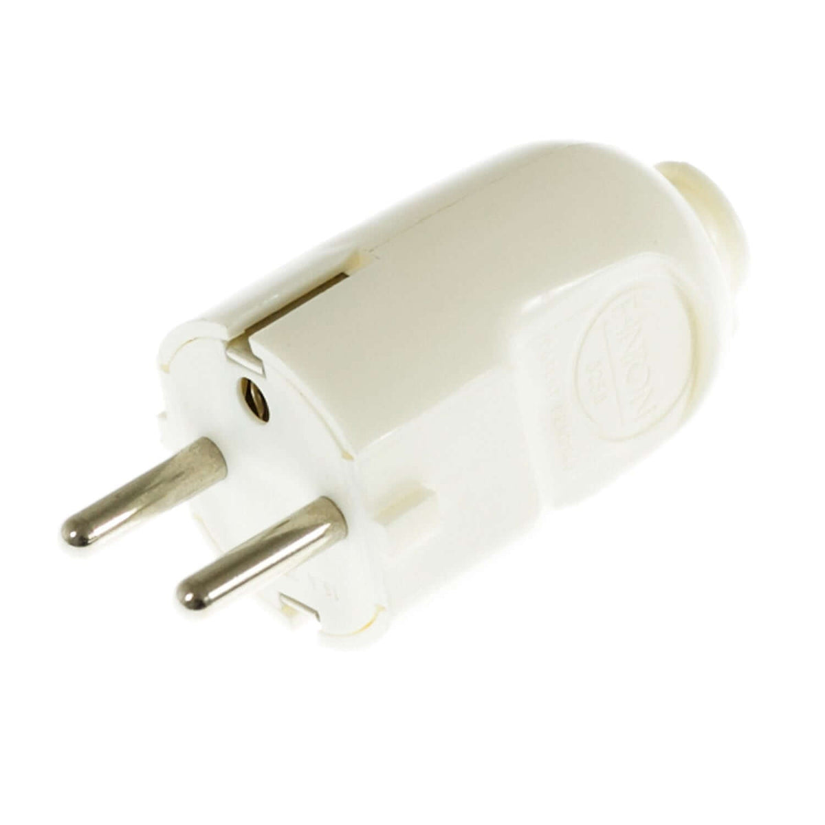 Schuko-Stecker - Made in Italy - Weiß