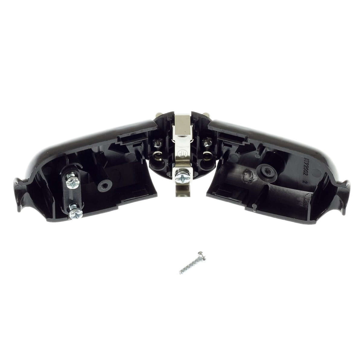 Schuko-Stecker – Made in Italy – Schwarz – Ansicht 2