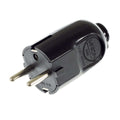 Schuko-Stecker – Made in Italy – Schwarz