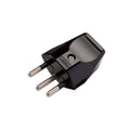 Schweizer Stecker, 2-polig mit Erde, 10A – Schwarz