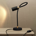Table Flex GU1d0 schwenkbare Tischleuchte mit Mini-LED-Spot - Schwarz – Ansicht 2