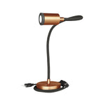 Table Flex GU1d0 Tischleuchte mit flexiblem LED-Mini-Spots - Satiniertes Kupfer