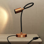 Table Flex GU1d0 Tischleuchte mit flexiblem LED-Mini-Spots - Satiniertes Kupfer – Ansicht 2