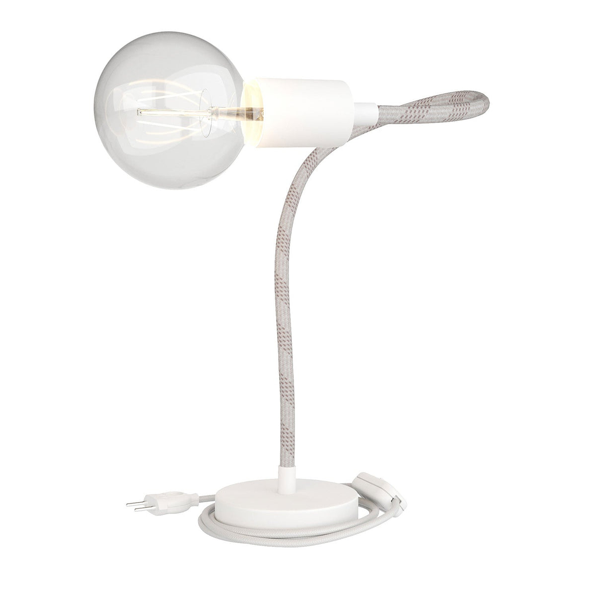 Table Flex Tischleuchte mit flexibel einstellbarem Licht – Mattweiß