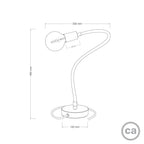 Table Flex schwenkbare Tischleuchte mit diffusem Licht – Satinbronze – Ansicht 5