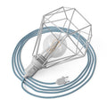 Table Snake – Plug-in-Lampe mit Käfigschirm Diamond – Weiß