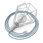 Table Snake – Plug-in-Lampe mit Käfigschirm Diamond – Weiß