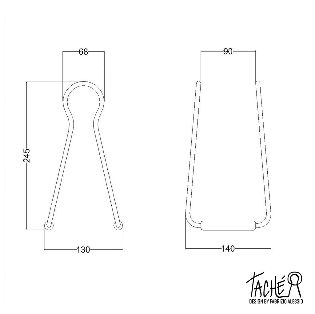 Taché, Lampenhalter – Puderrosa – Ansicht 2