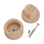 Holz-Endstück für Kettenkabel und Filé-System. Made in Italy – Neutral – Ansicht 3