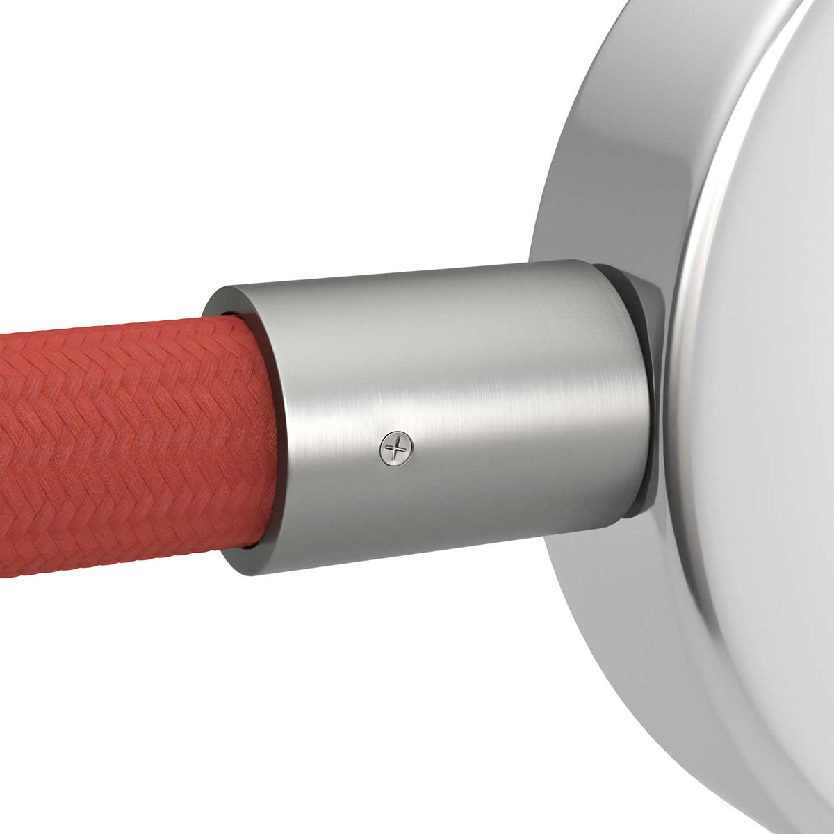 Metallendstück mit M10-Gewinde für Creative-Tube, komplett mit Zubehör.