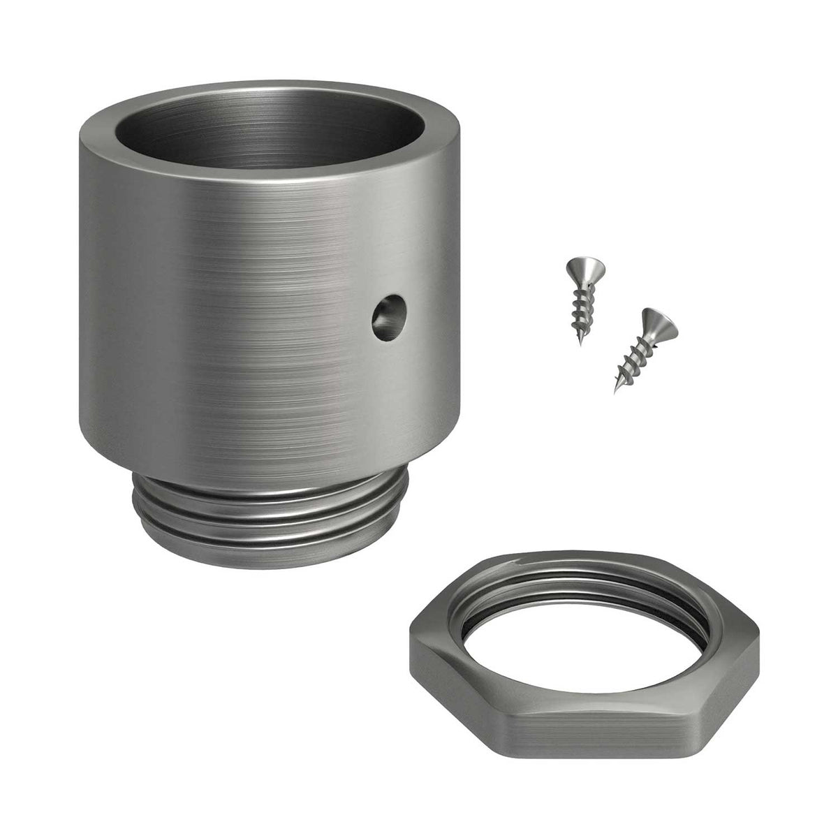 Metallabschluss mit M20-Gewinde für Creative-Tube, mit Rohrverschraubungsschrauben – Ansicht 4