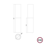 Tub-E14, Holz- und Metallrohr für Spot mit doppelter E14-Fassung – Neutral und Satin-Titan – Ansicht 6