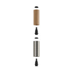 Tub-E14, Holz- und Metallrohr für Spot mit doppelter E14-Fassung – Neutral und Satin-Titan – Ansicht 2