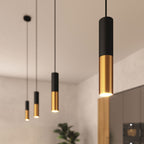Tub-E14, Doppelt-Metallrohr für Strahler mit E14-Doppelfassung – Schwarz und Satin-Bronze – Ansicht 6