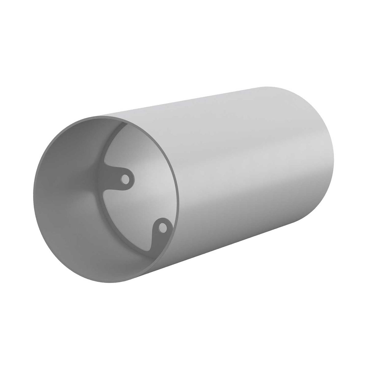 Tub-E14, Metallröhre für Spot mit E14-Doppelmutterfassung – Mattweiß – Ansicht 3