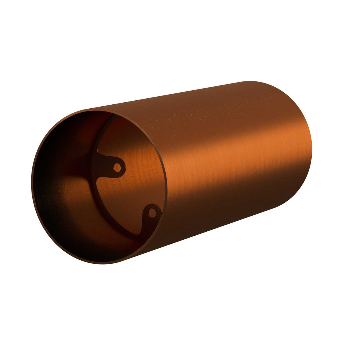 Tub-E14, Metallrohr für Strahler mit E14-Fassung und Doppelmutter – Satiniertes Kupfer – Ansicht 3
