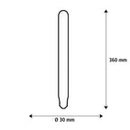 SEGULA LED Soft Tube T300 rippled klar – E27, 4,5 W, 2.200 K, dimmbar – Bild 5