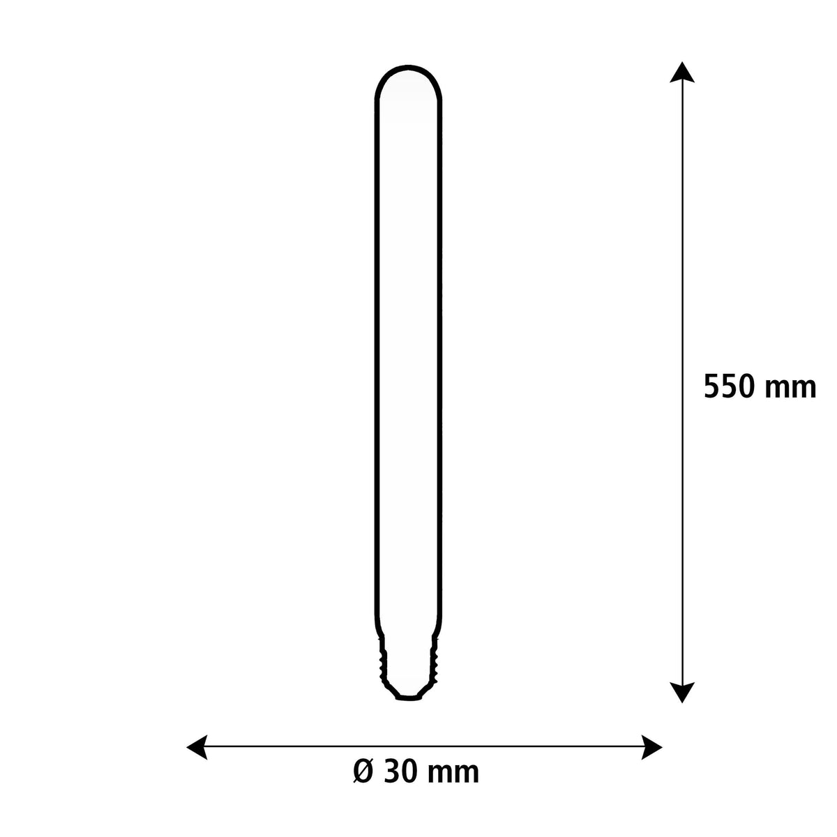 SEGULA LED Soft Tube 550 klar – E27, 6,2 W, 2.700 K, dimmbar – Bild 4