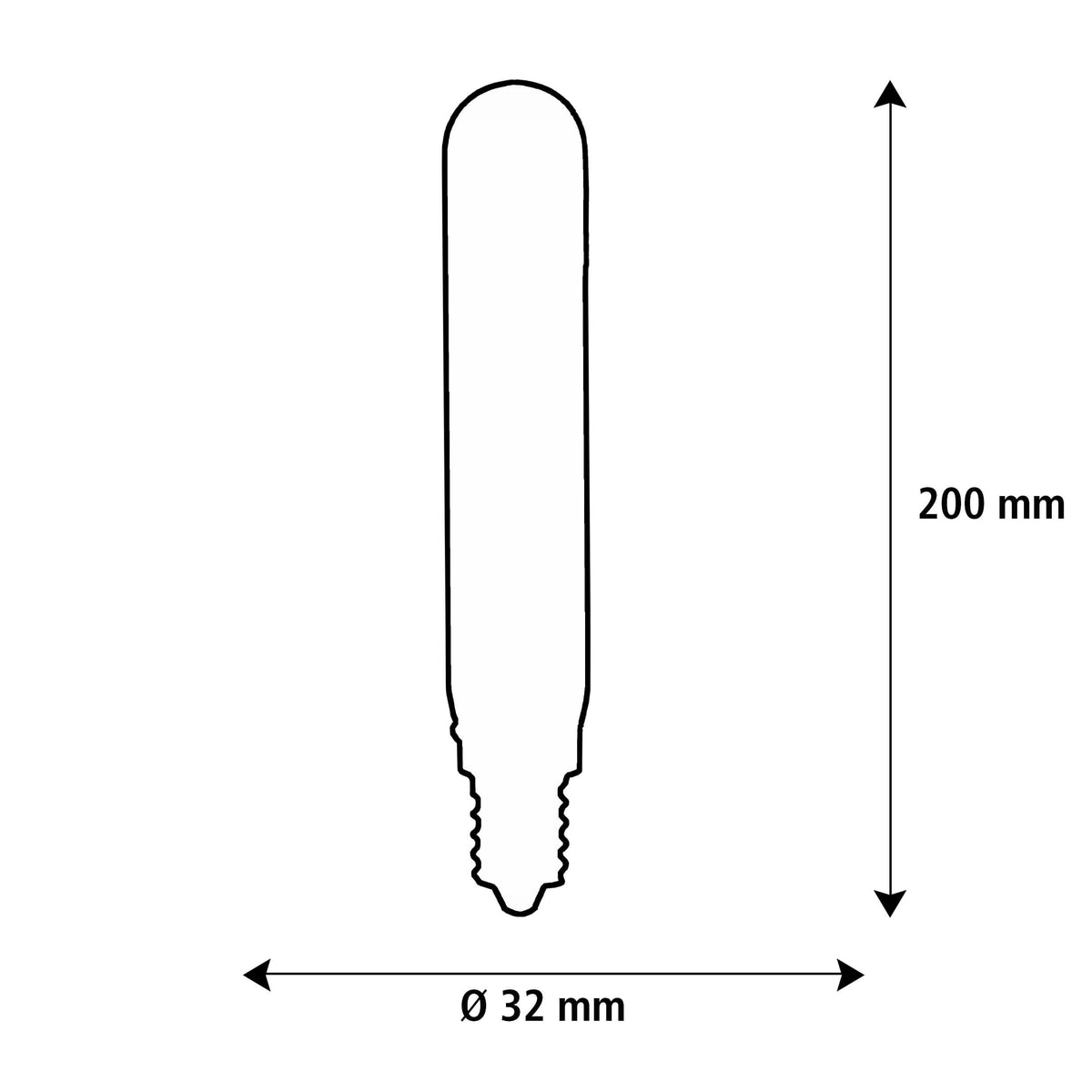 SEGULA LED Tube Elegant klar – E27, 5 W, 2.200 K, dimmbar – Bild 3