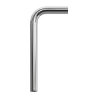 Gebogenes Verlängerungsrohr 14 cm aus Metall – Chrom