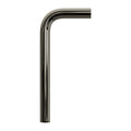 Gebogenes Verlängerungsrohr 14 cm aus Metall - Perlschwarz