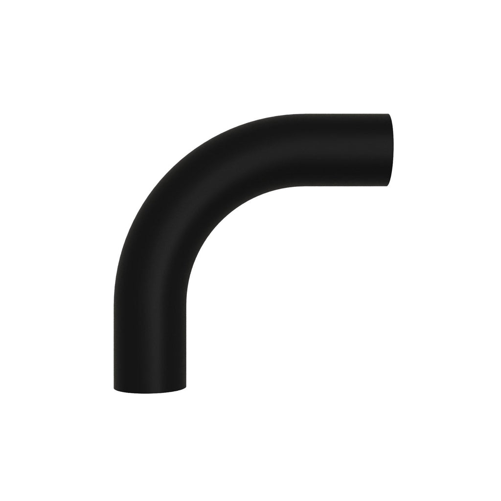 Gebogenes Verlängerungsrohr 5 cm aus Metall – Schwarz