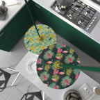 UFO-Lampenschirm aus Holz, Special Edition Italienische Illustratoren, beidseitig nutzbar, Durchmesser 33 cm – Annachiara Zaminato – Ansicht 2
