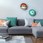 UFO-Schirm aus Holz, Special Edition Italienische Illustratoren, beidseitig, Durchmesser 33 cm – Davide Bonazzi – Ansicht 3